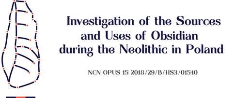 logo projektu Investigation of the Sources and Uses of Obsidian during the Neolithic in Poland