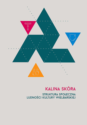 Okładka książki  „Struktura społeczna ludności kultury wielbarskiej” autorstwa K.Skóra. Okładka z linkiem do repozytorium RCIN.